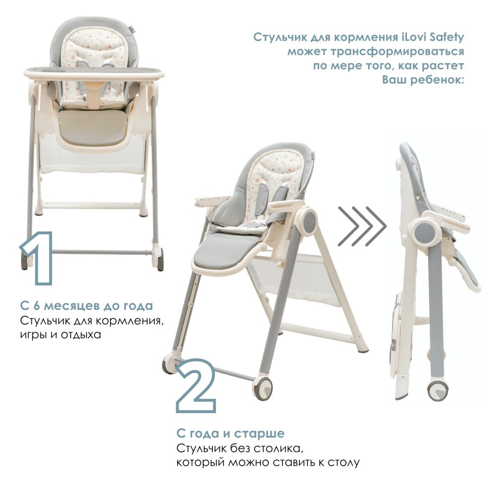 Стульчик для кормления iLovi Safety Yellow