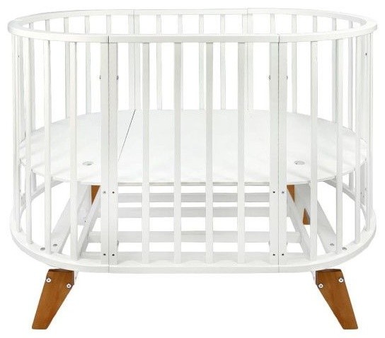 Кровать-трансформер с маятником TOMIX Aurora, белый бук