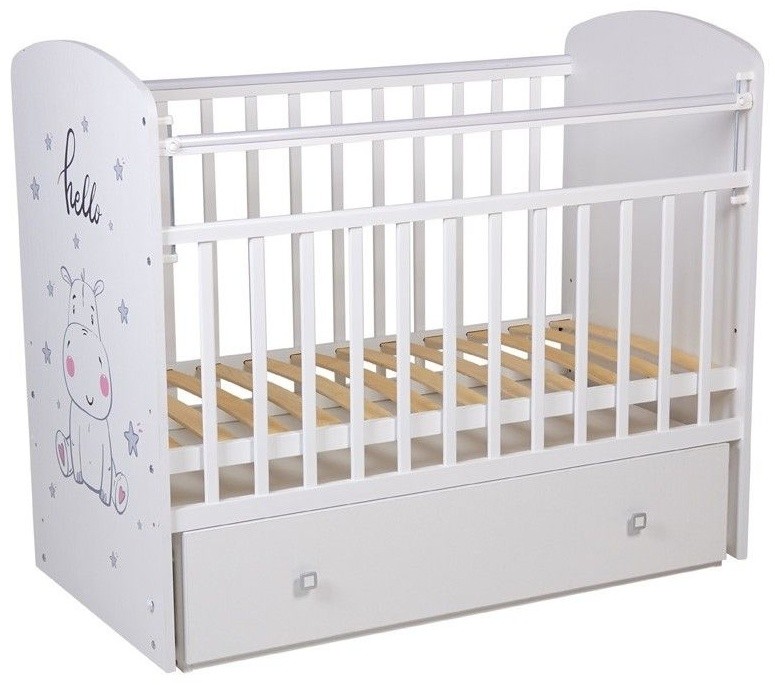 Детская кровать Фея 750, бегемотик