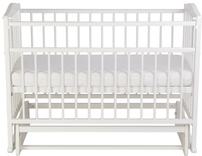 Кровать детская Фея 204 с маятником, белый