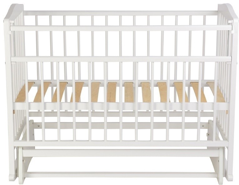 Кровать детская Фея 204 с маятником, белый