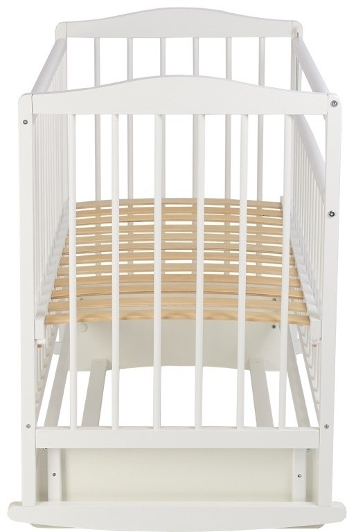 Кровать детская Фея 204 с маятником, белый