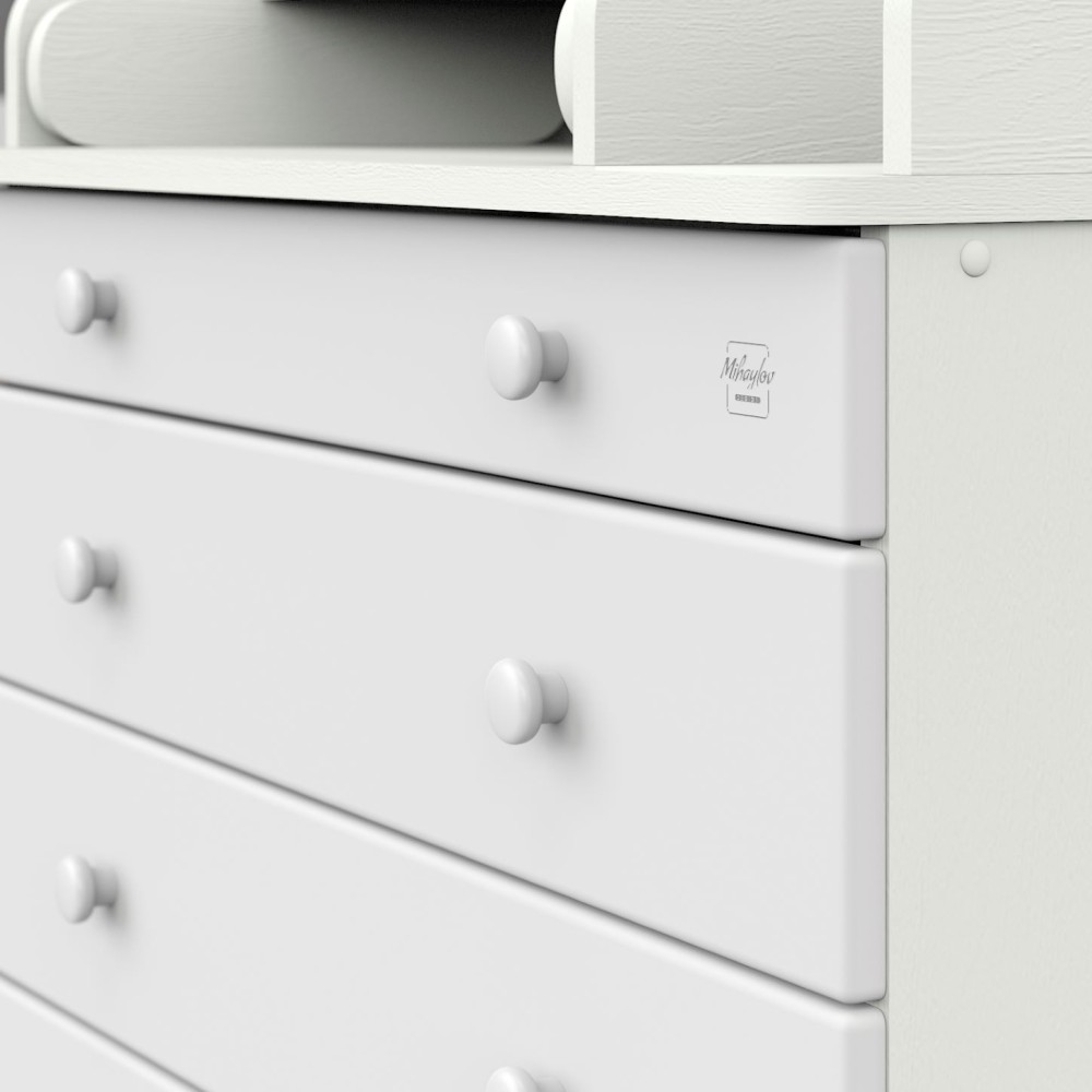 Комод ATON "MAKS", белый премиум