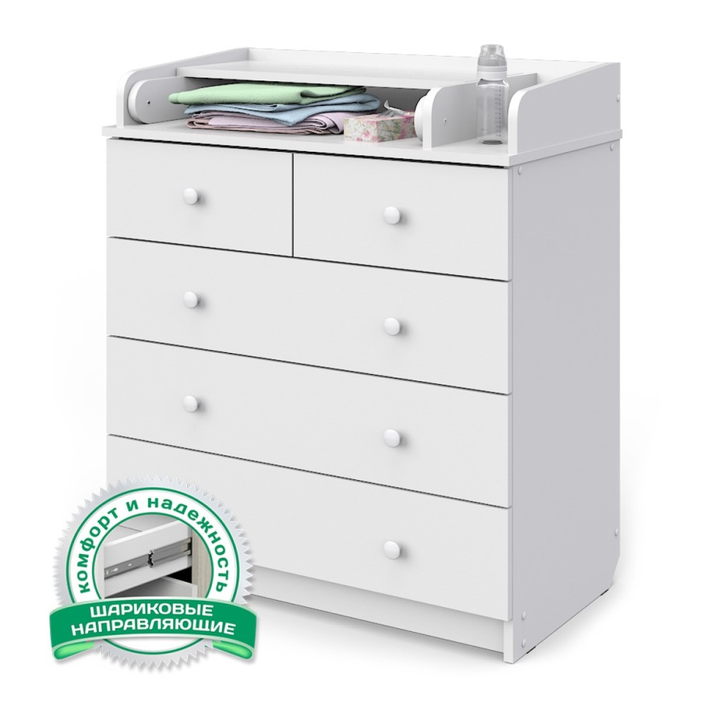 Комод ATON "Сириус-2 805 ЛДСП", белый