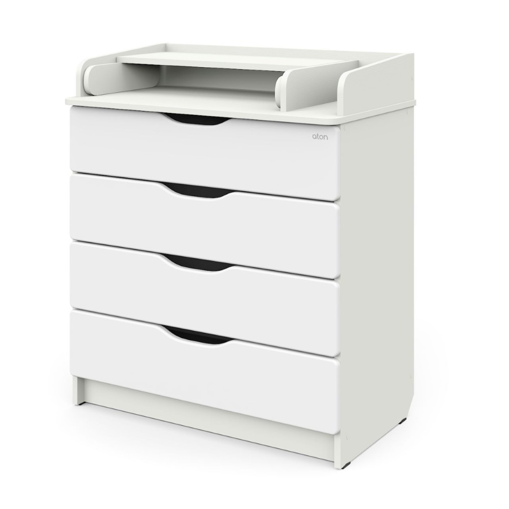 Комод ATON "Сириус-2 WOOD 804", белый премиум