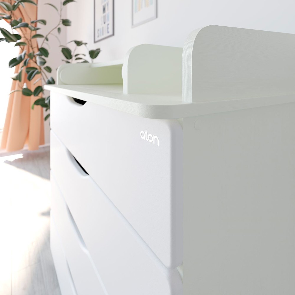 Комод ATON "Сириус-2 WOOD 804", белый премиум