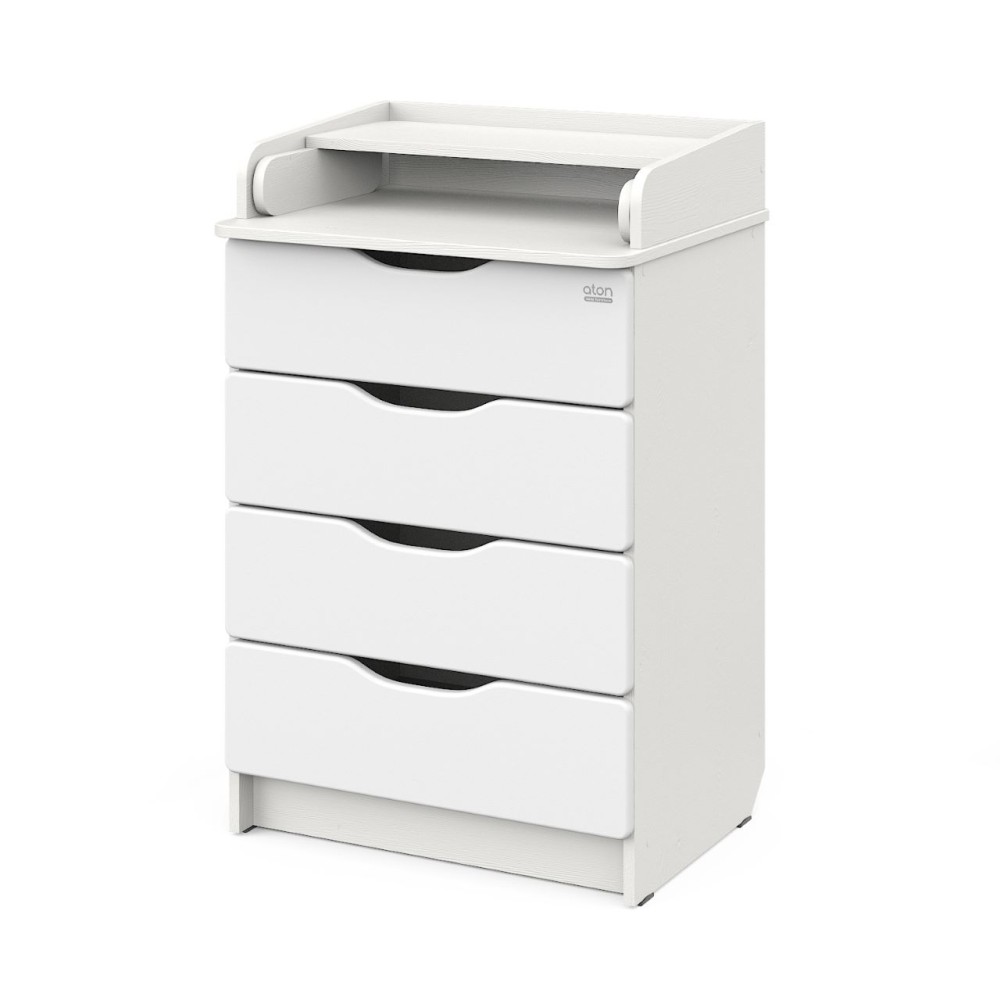 Комод ATON "Сириус WOOD 604", белый премиум