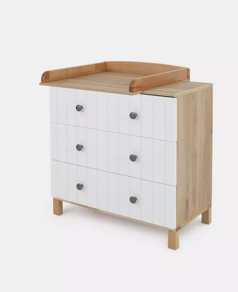 Комод RANT "BAMBOO" 84см 3 ящ. Cloud White