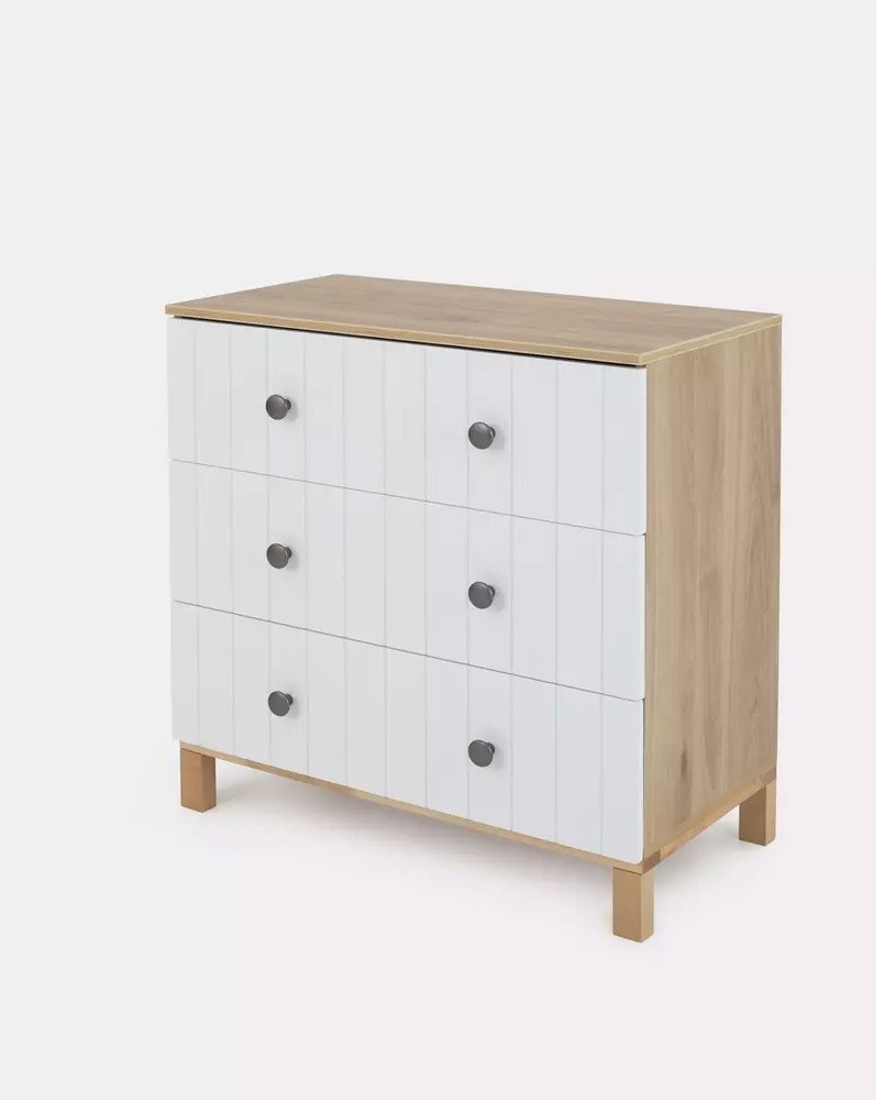 Комод RANT "BAMBOO" 84см 3 ящ. Cloud White