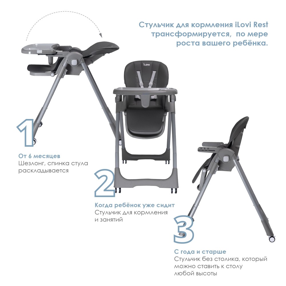 Стульчик для кормления iLovi Rest Beige