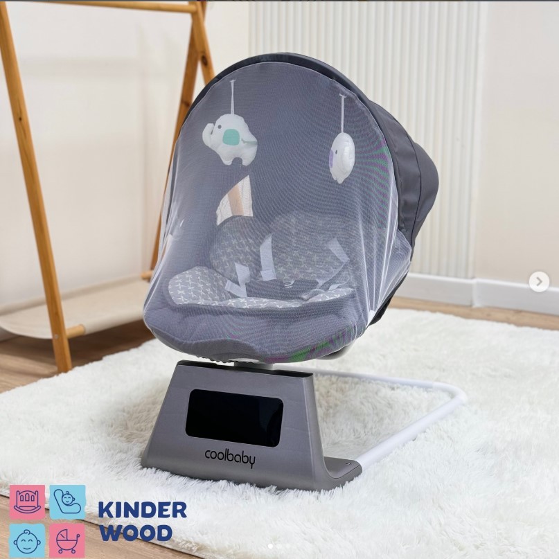 Электрокачель-шезлонг COOL BABY RS003D серый