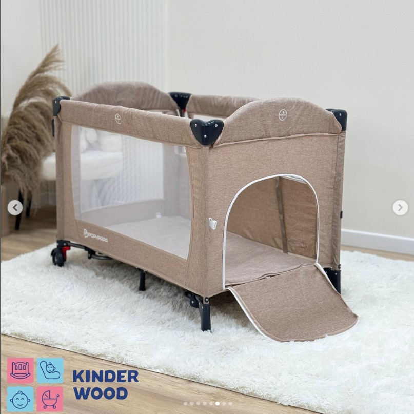 Манеж POPYPAPPA серый