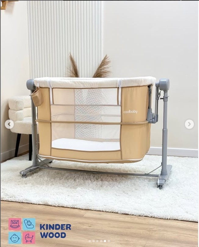 Электрическая люлька-манеж Cool baby бежевый