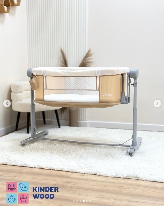 Электрическая люлька-манеж Cool baby бежевый