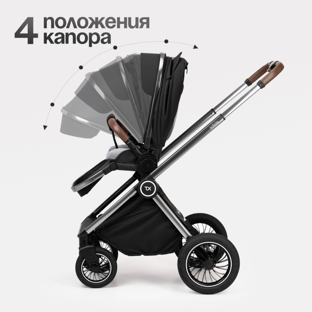 Коляска 2в1 Tomix ''Adele'' Black