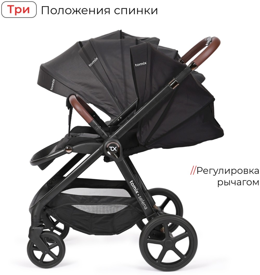 Коляска 2в1 Tomix Selena Black