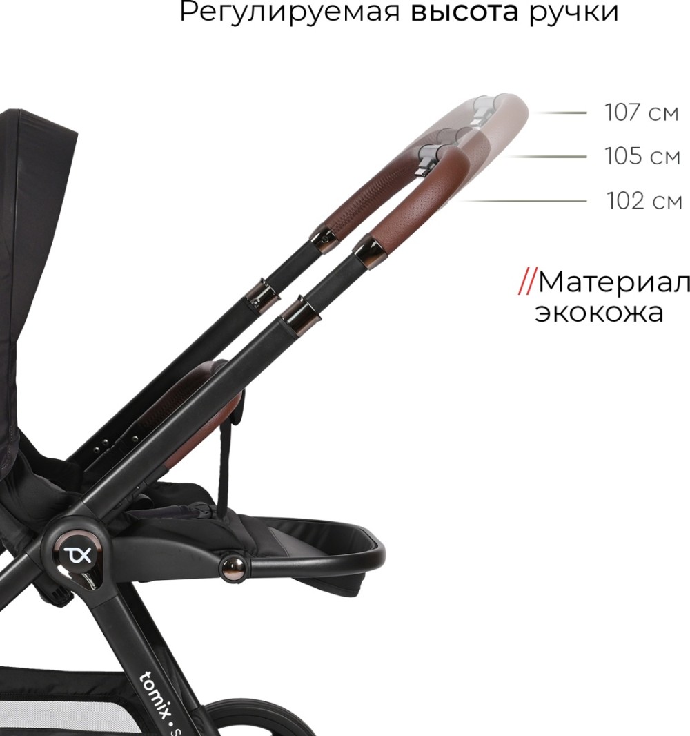 Коляска 2в1 Tomix Selena Black