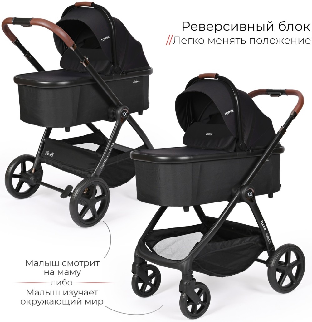 Коляска 2в1 Tomix Selena Black