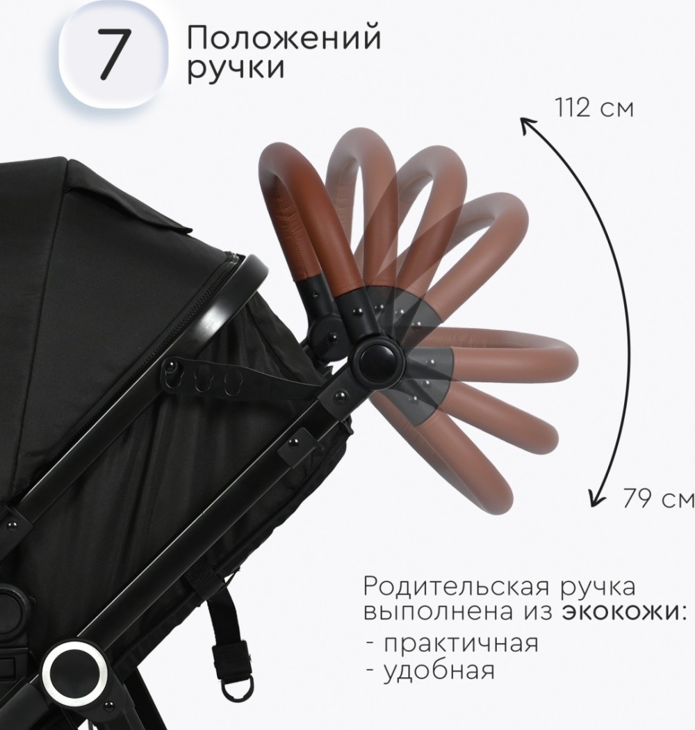 Коляска трансформер TOMIX Bonny, черный