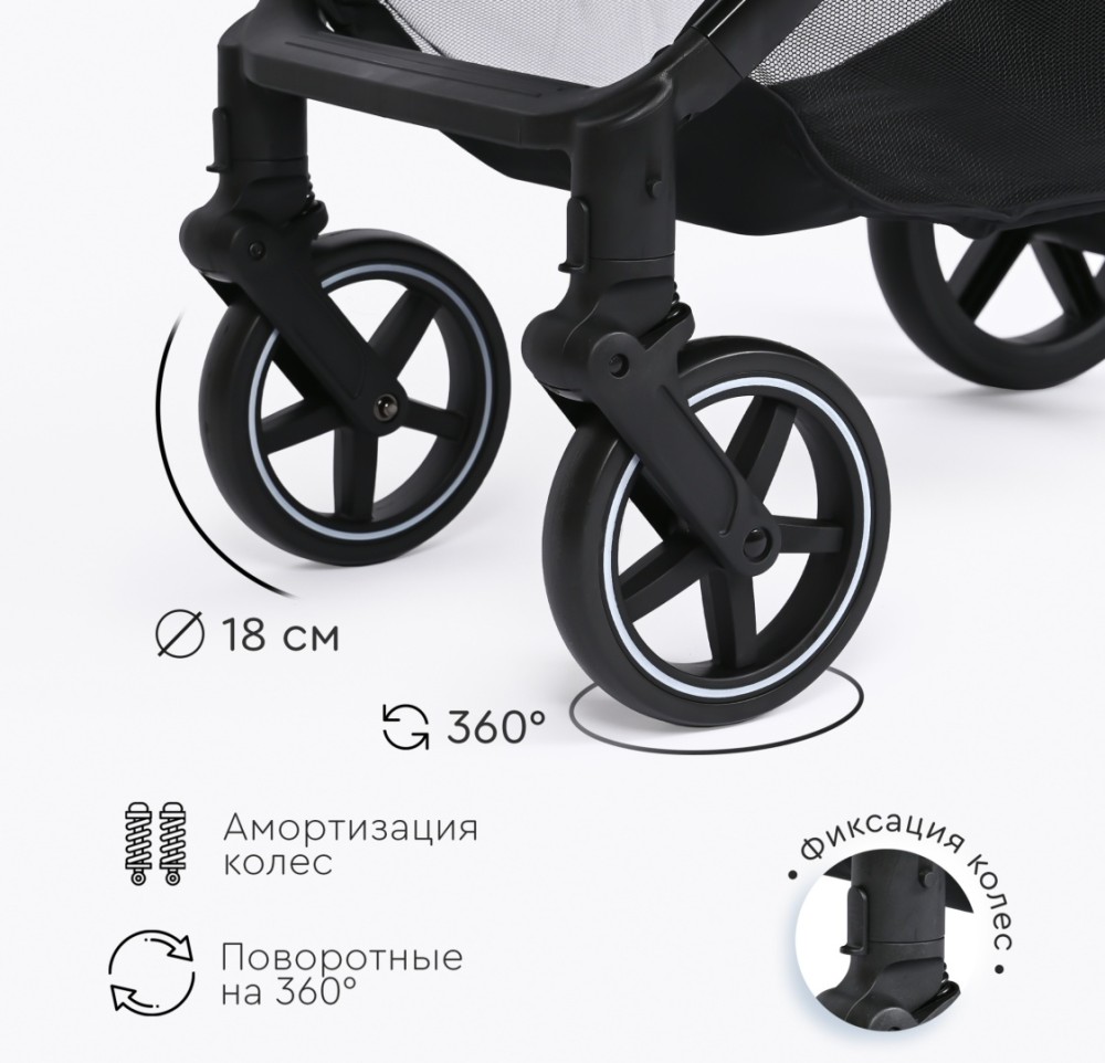 Коляска трансформер TOMIX Bonny, оливковый