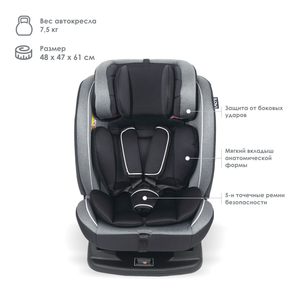 Автокресло iLovi Born Dark Grey
