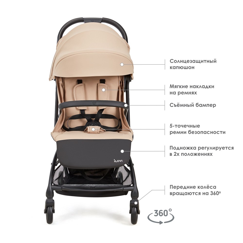 Коляска iLovi Vim Black