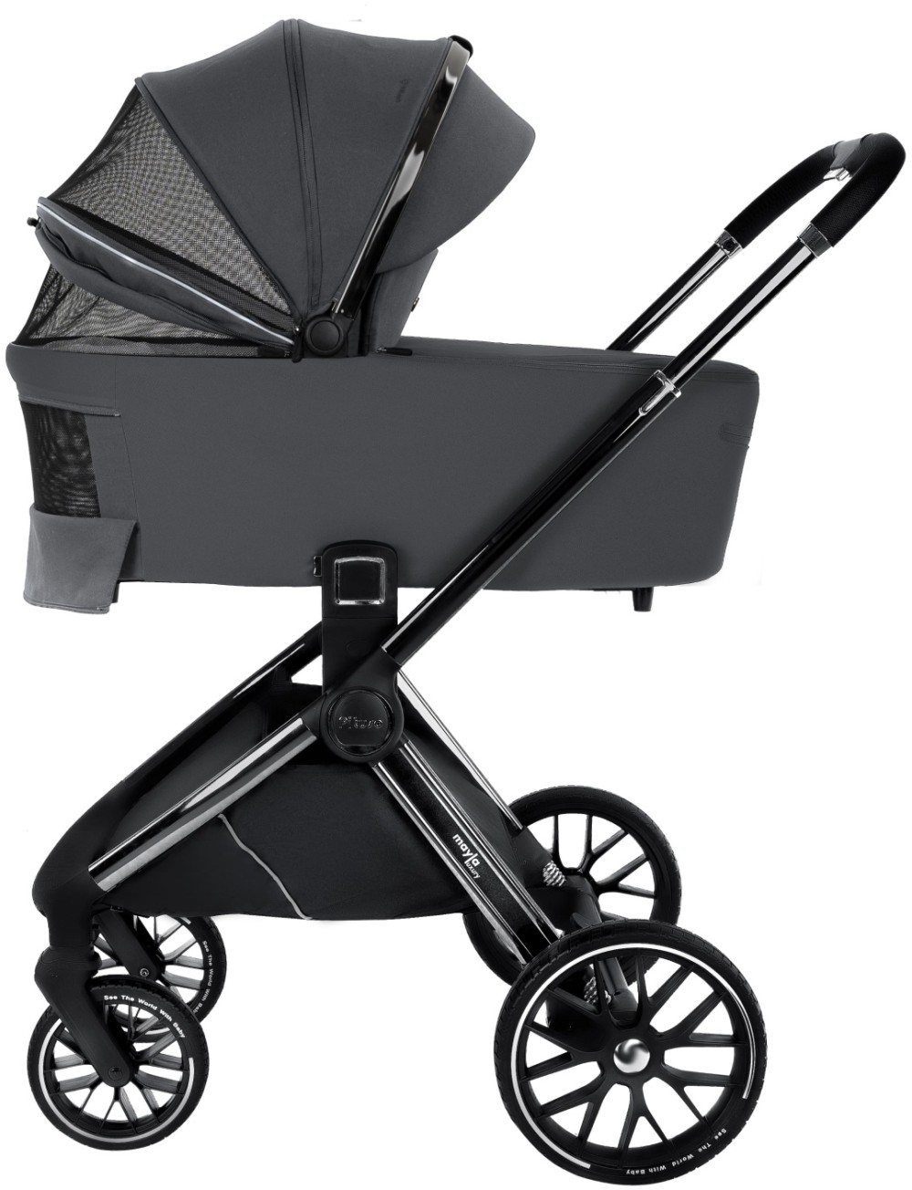 Коляска 2 в 1 Pituso Mayla Luxury Dark Grey