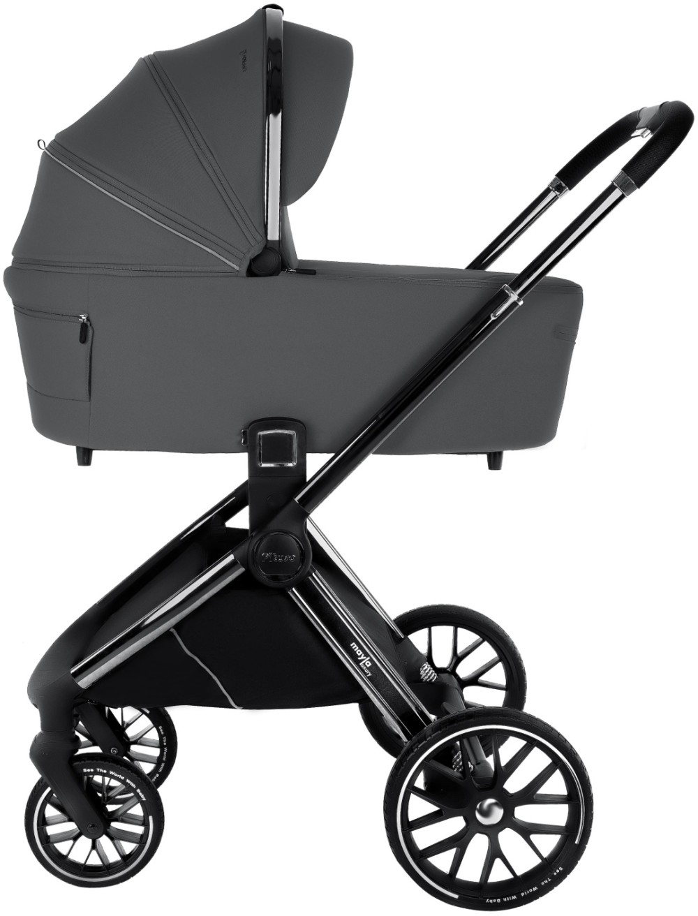 Коляска 2 в 1 Pituso Mayla Luxury Dark Grey
