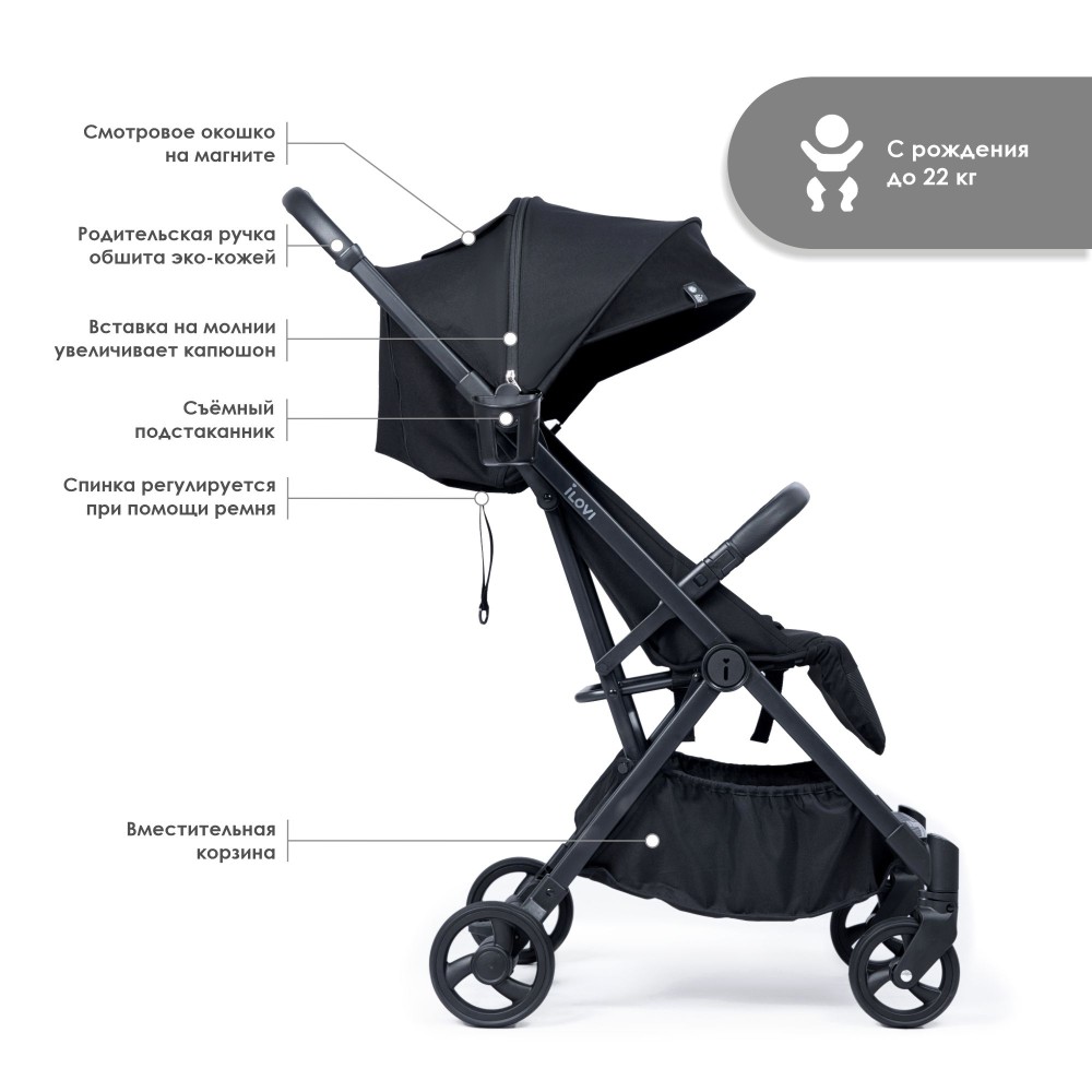 Коляска iLovi Vivid Prime Onyx