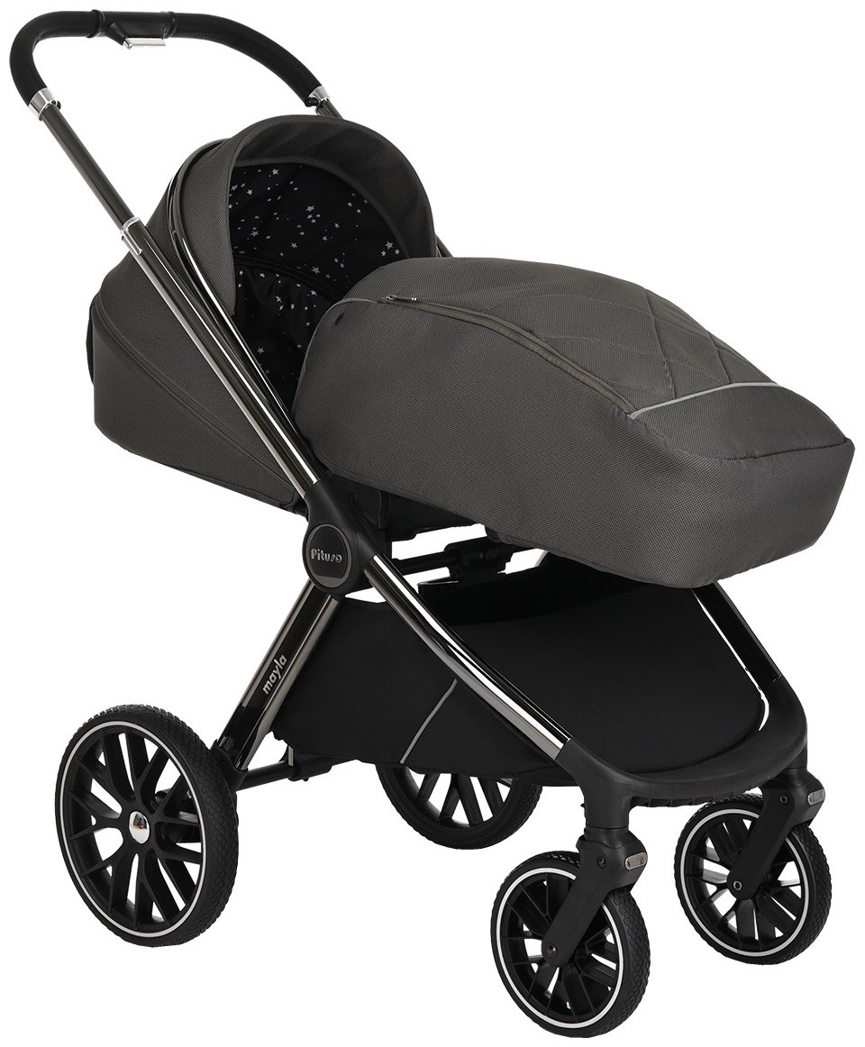 Коляска 2 в 1 Pituso Mayla Dark Grey