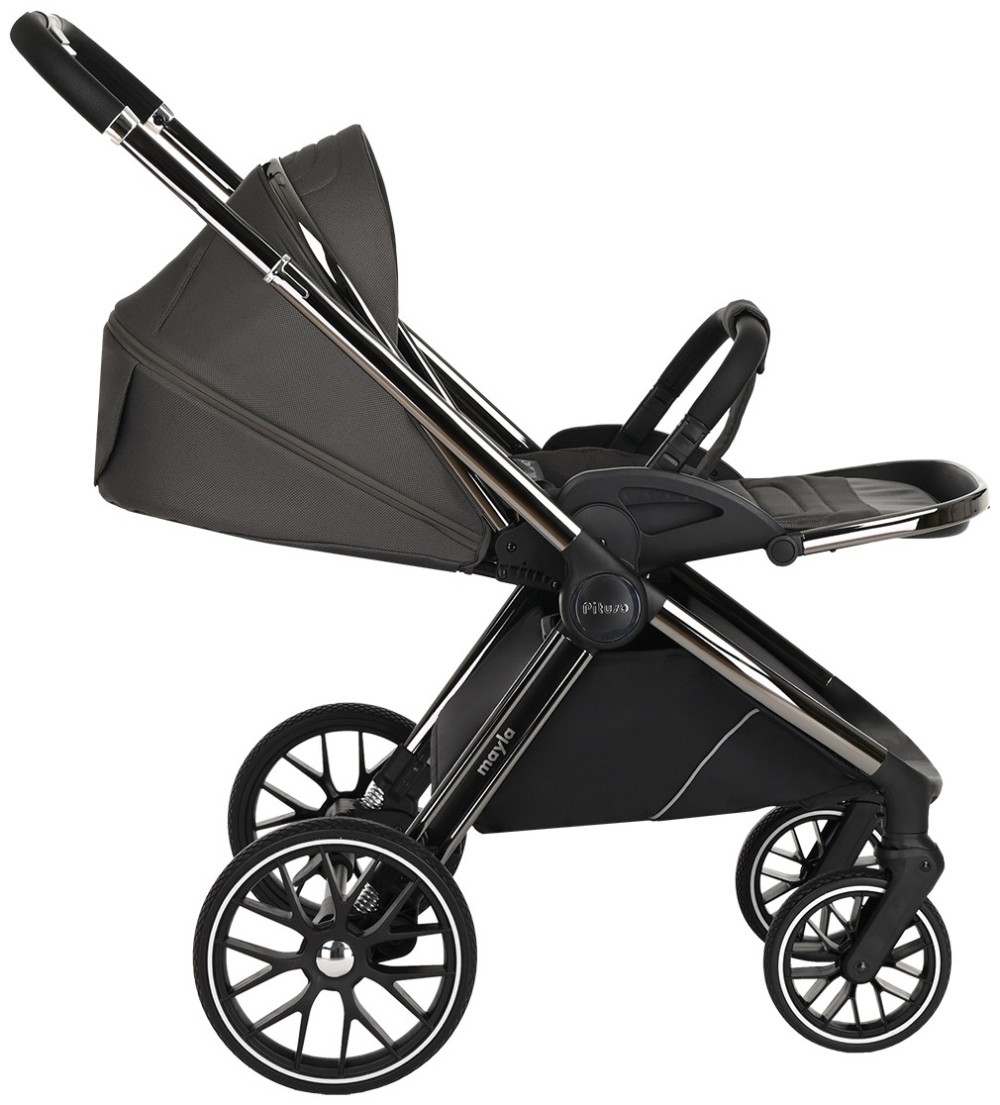 Коляска 2 в 1 Pituso Mayla Dark Grey