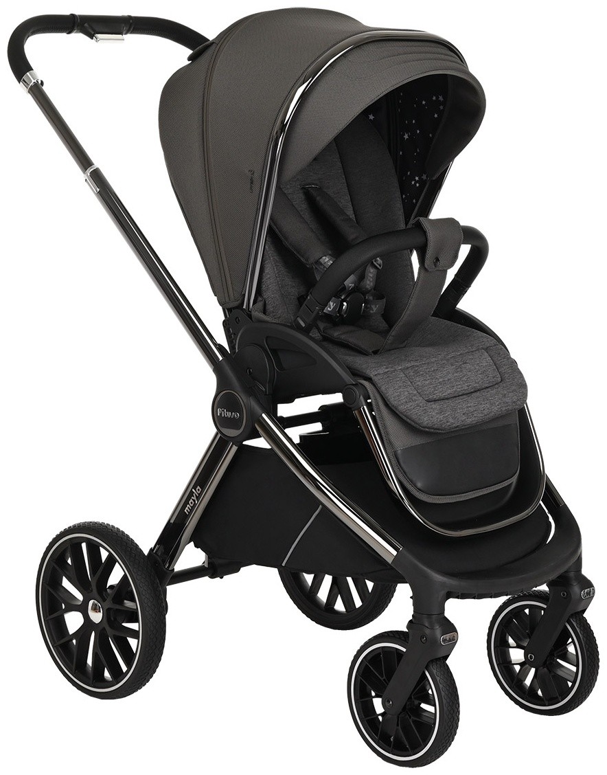 Коляска 2 в 1 Pituso Mayla Dark Grey