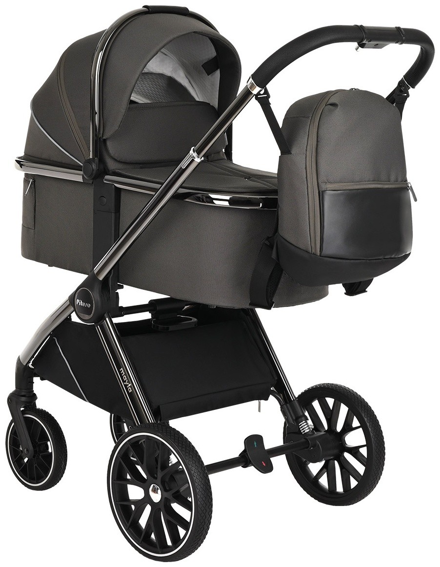 Коляска 2 в 1 Pituso Mayla Dark Grey