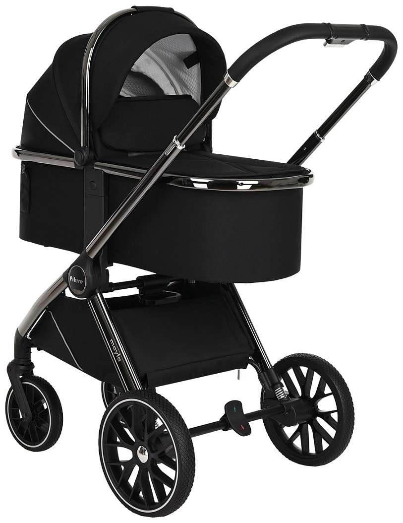 Коляска 2 в 1 Pituso Mayla Black