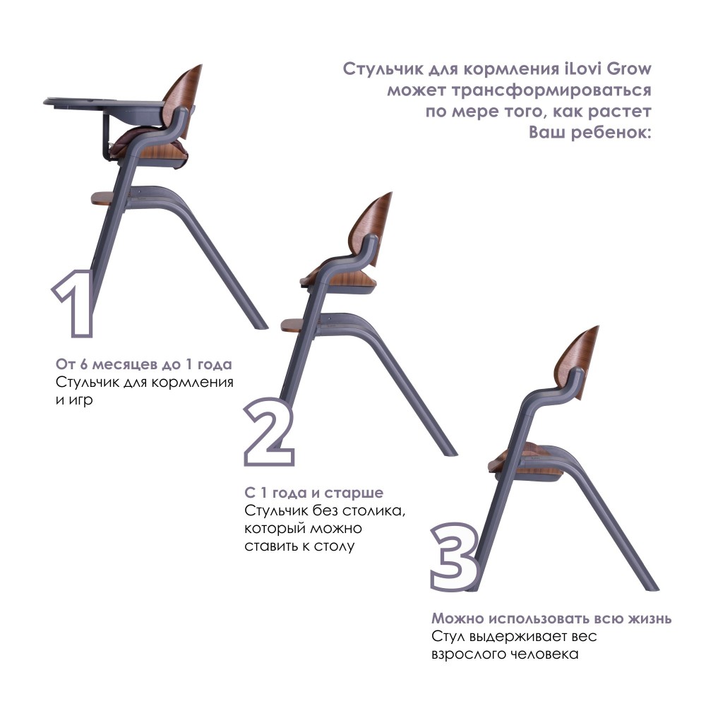 Стульчик iLovi Grow Beige