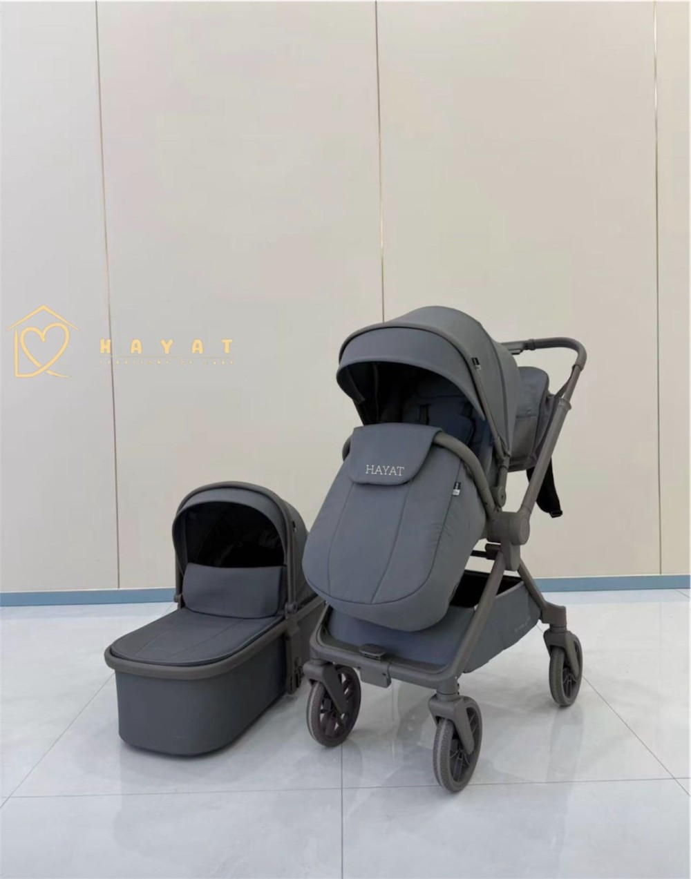 Коляска 2 в 1 Kidilo D901F, серый