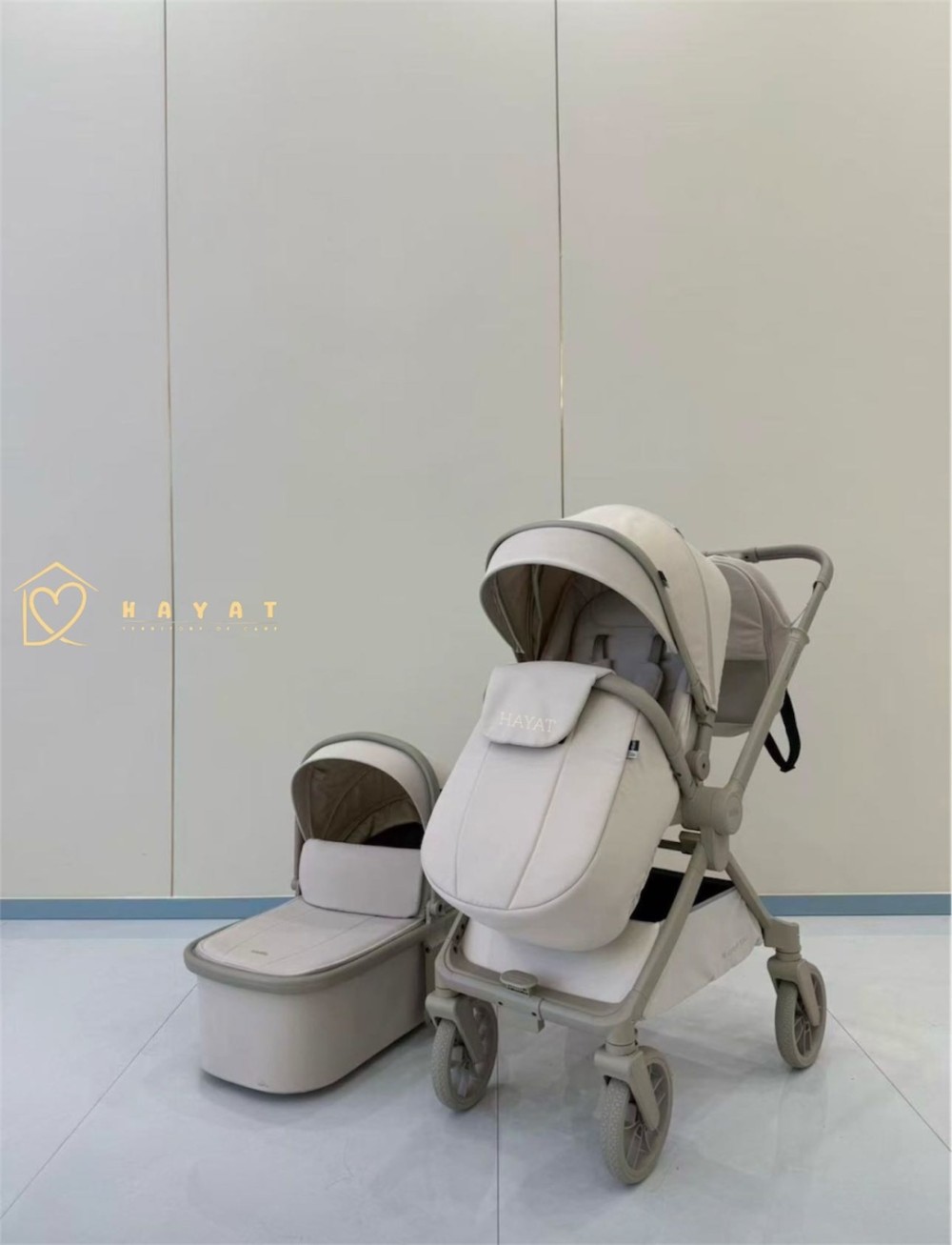 Коляска 2 в 1 Kidilo D901F, бежевый