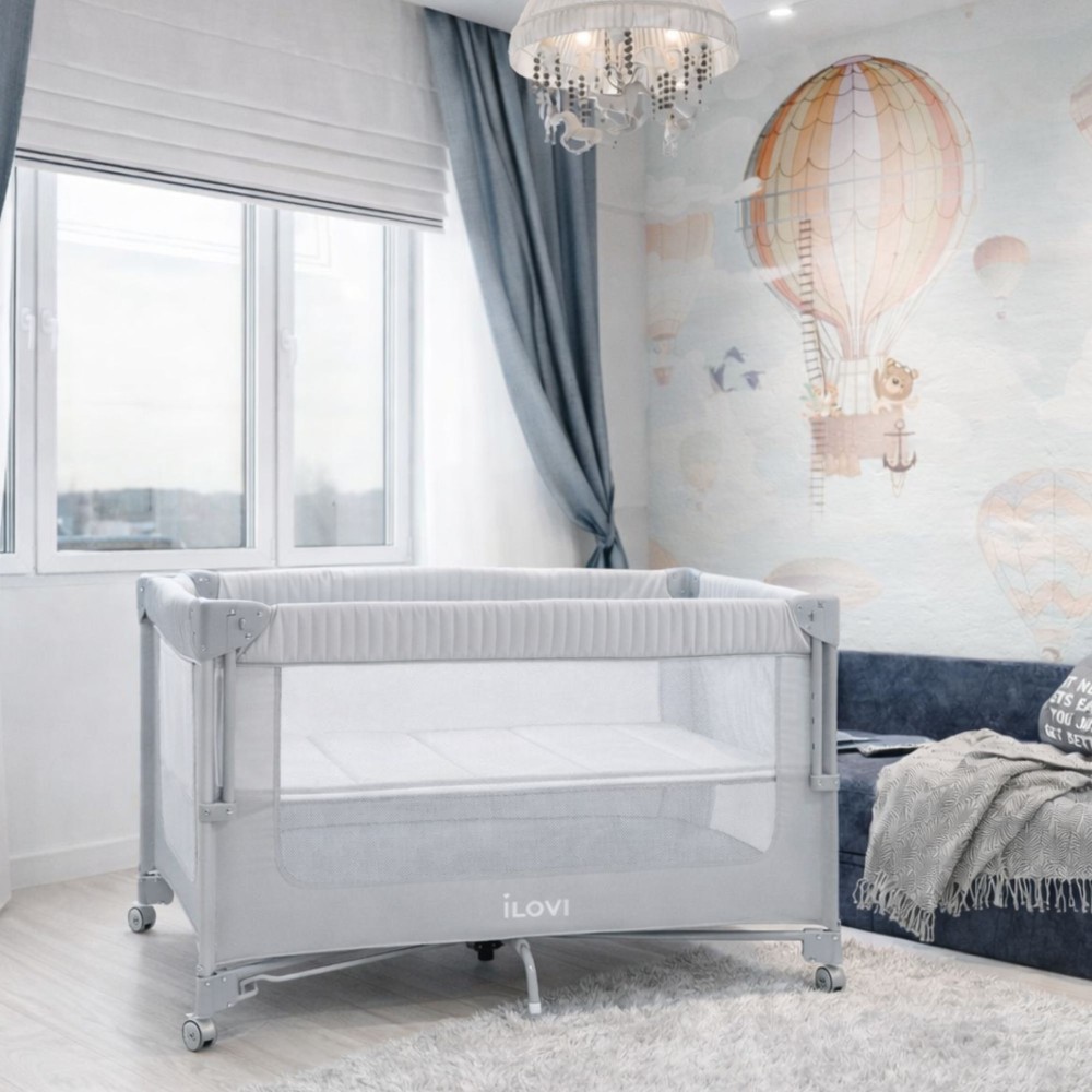 Манеж iLovi Sleepy Light Ash