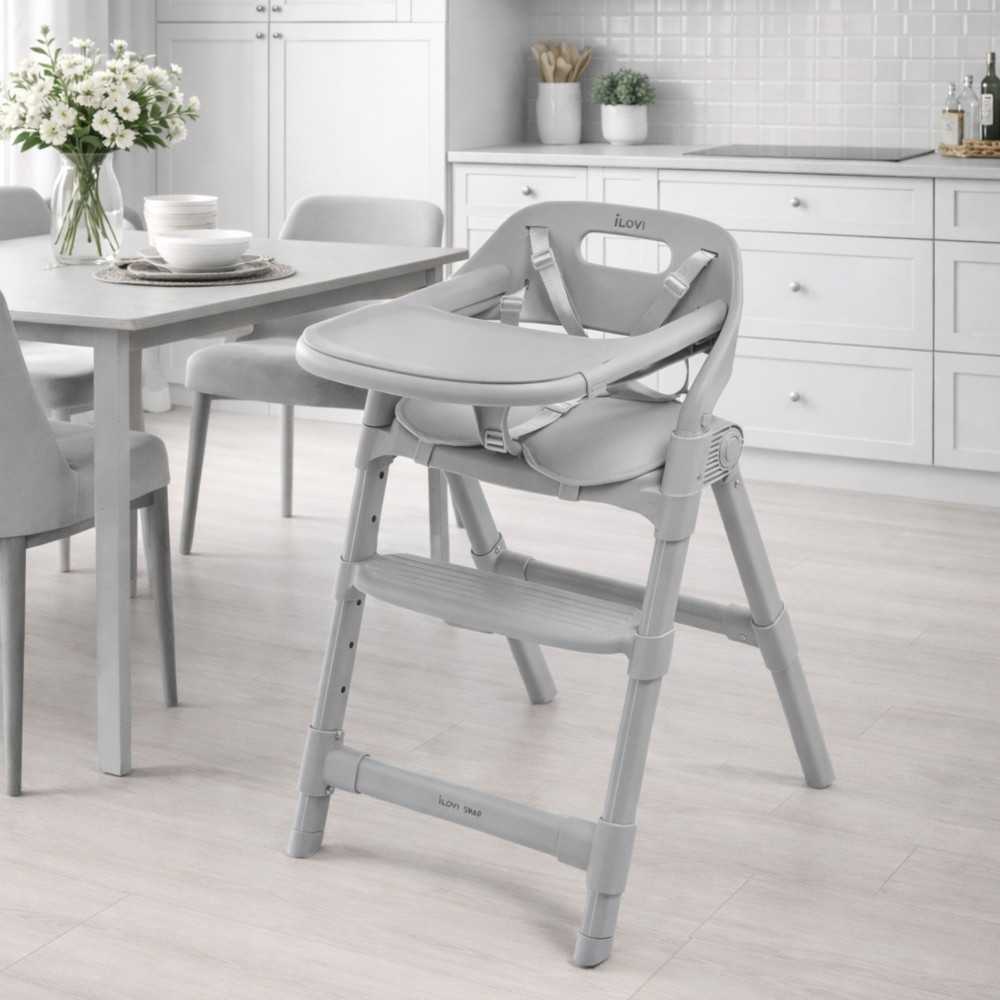 Стульчик для кормления iLovi Snap Light Grey