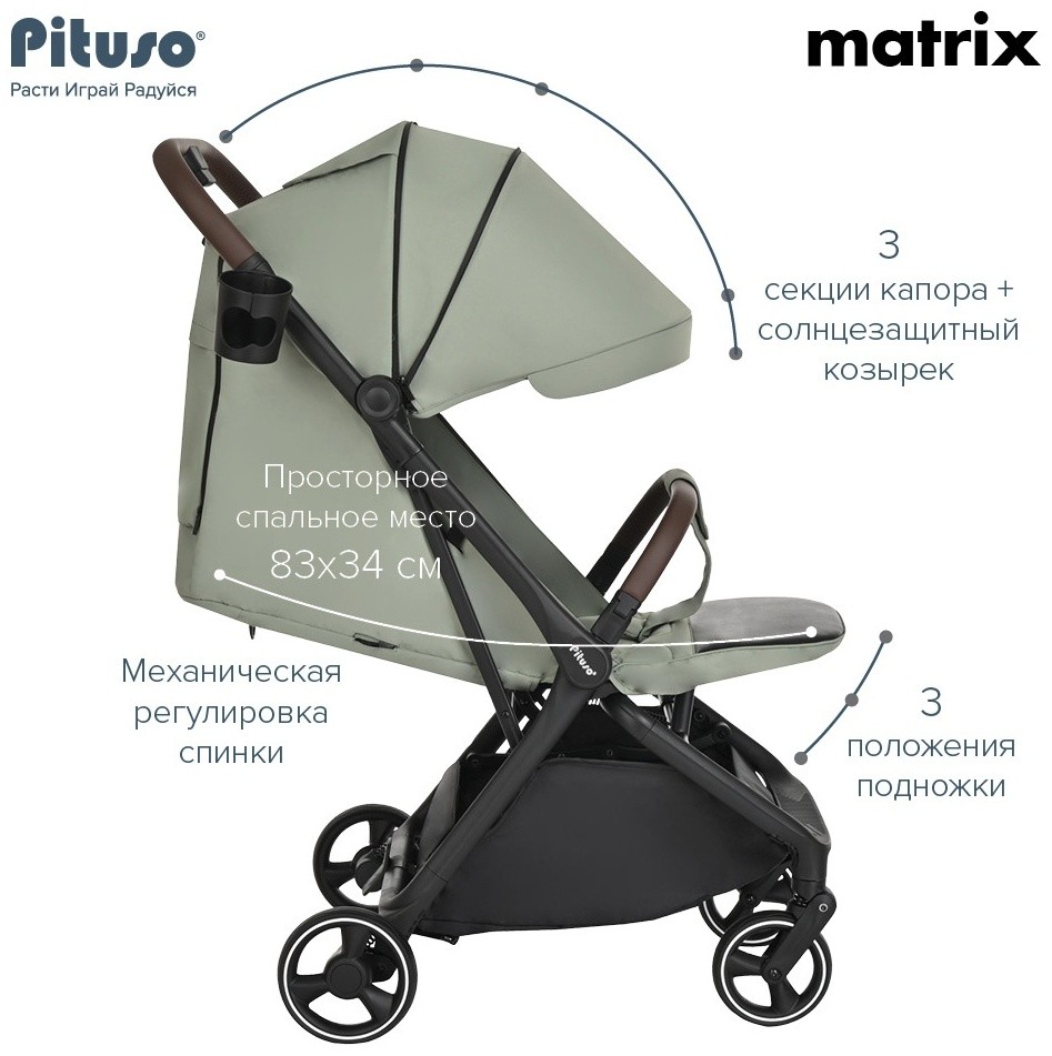 Коляска Pituso MATRIX Emerald Mood
