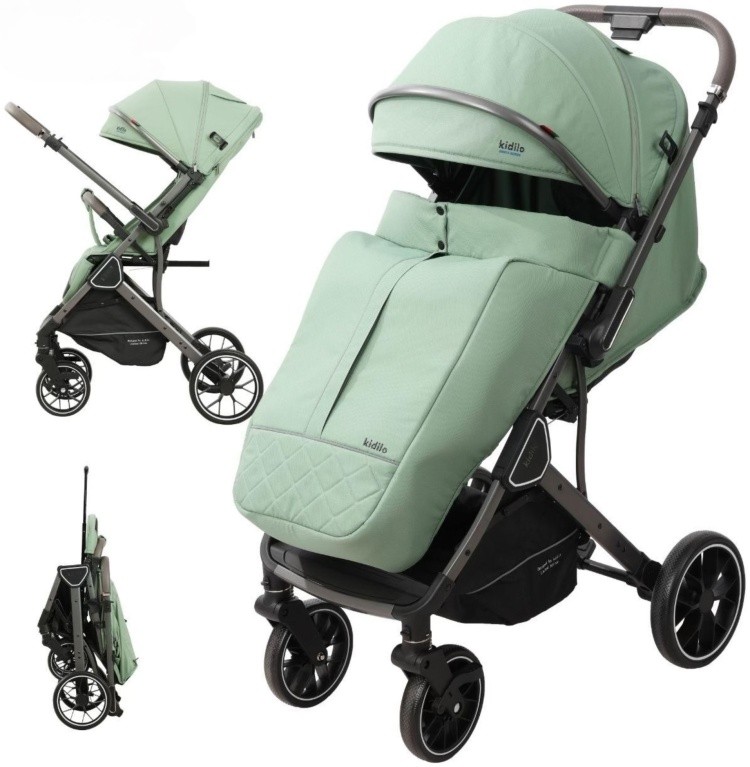 Коляска Kidilo K101F зеленый