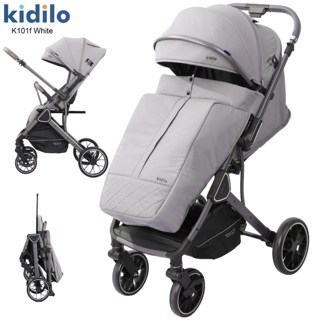 Коляска Kidilo K101F серый