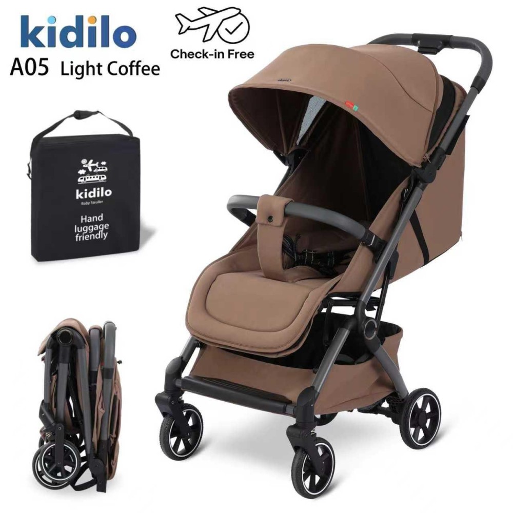 Коляска Kidilo A05 coffee