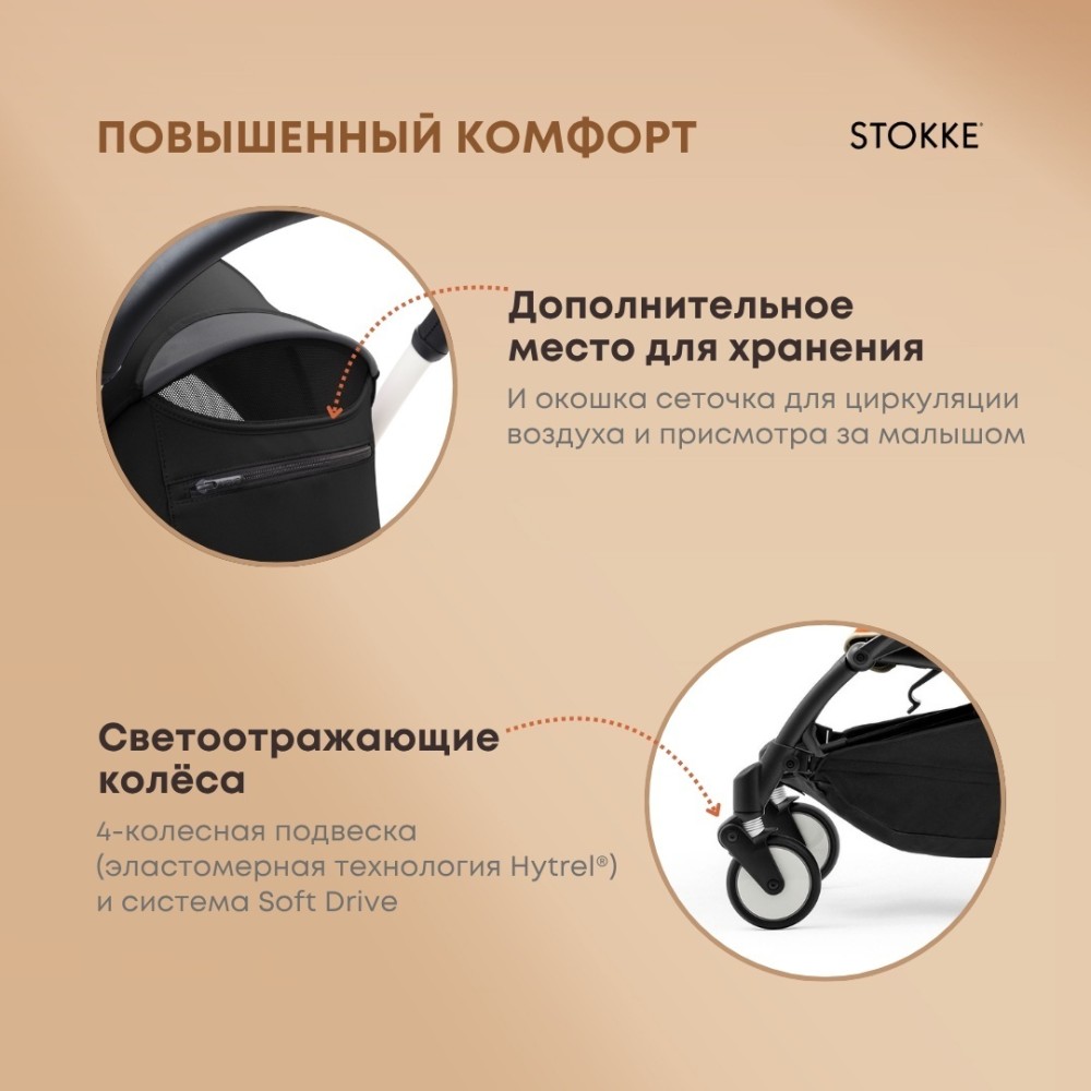 Коляска BABYZEN Stokke Yoyo3 Black