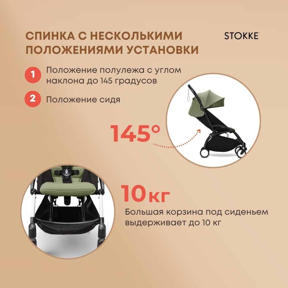 Коляска BABYZEN Stokke Yoyo3 Olive