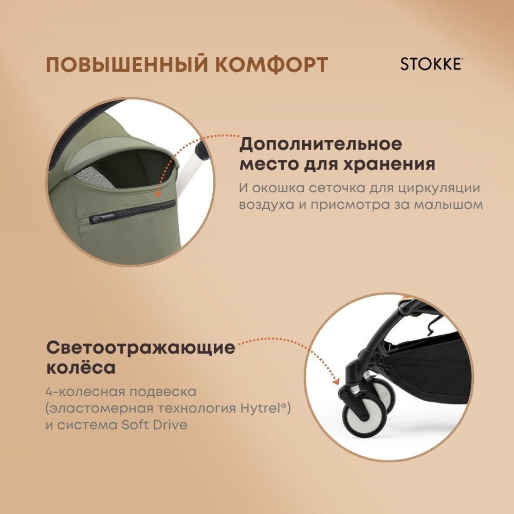 Коляска BABYZEN Stokke Yoyo3 Olive