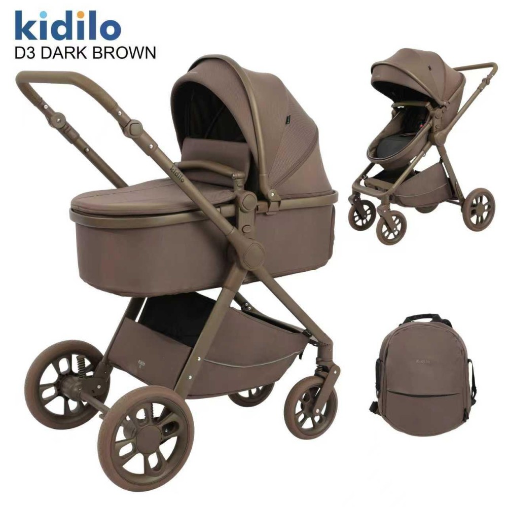 Коляска Kidilo D3 Dark Brown