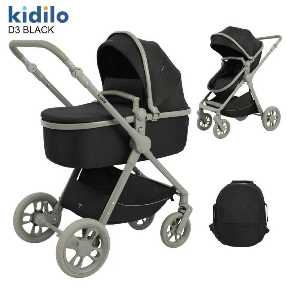 Коляска Kidilo D3 Black