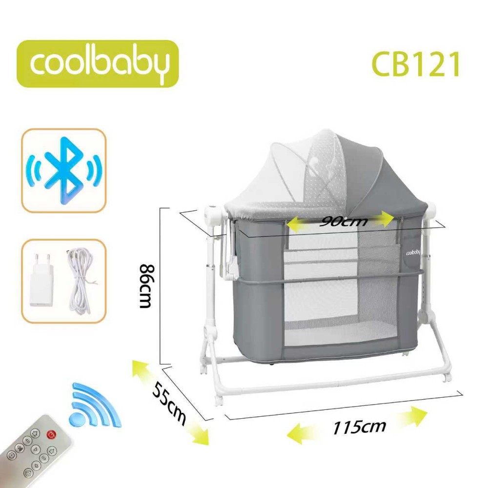 Манеж Cool baby CB121 Темно-серый