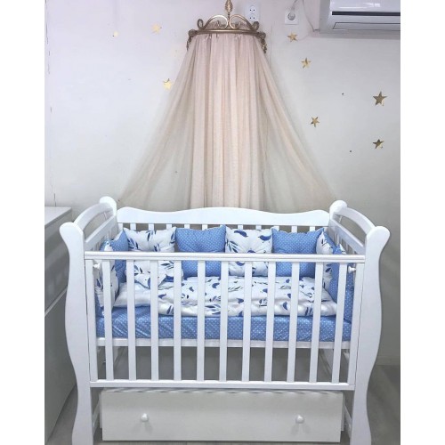 Детская кроватка Антел Джулия 1 универсальный маятник белая